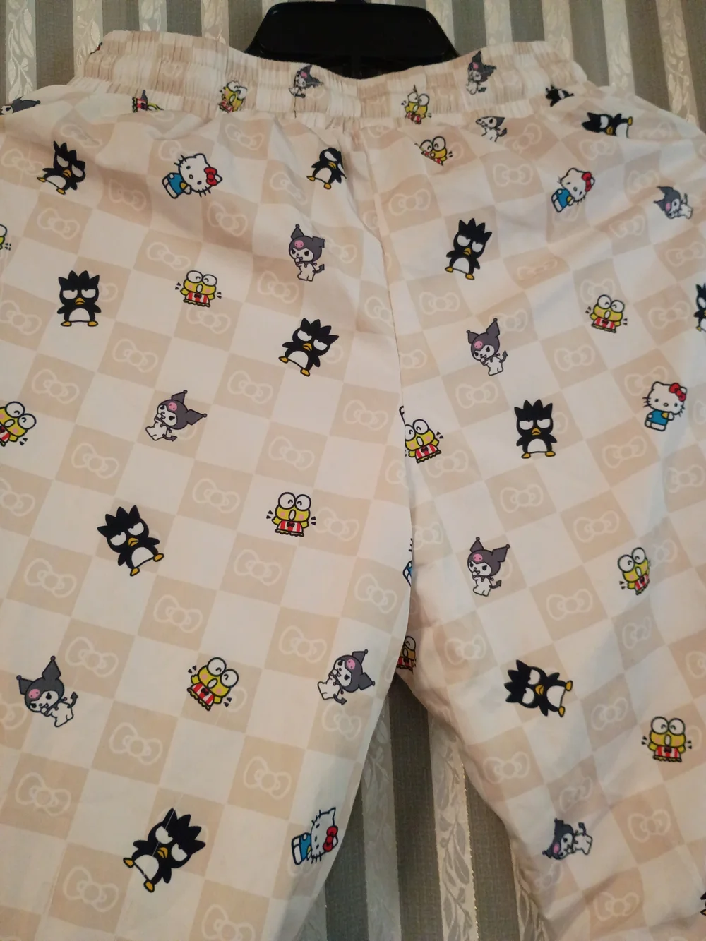 Hello Kitty Kids Beige Character Print Pajama Pants
